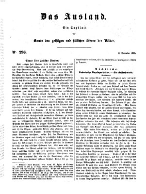 Das Ausland Donnerstag 11. Dezember 1851