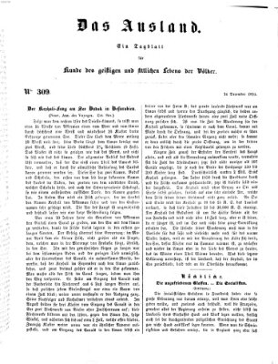 Das Ausland Freitag 26. Dezember 1851