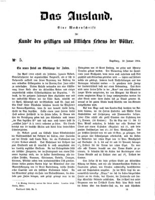 Das Ausland Samstag 30. Januar 1864