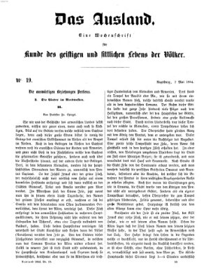 Das Ausland Samstag 7. Mai 1864