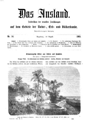 Das Ausland Samstag 26. August 1865