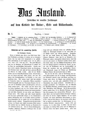 Das Ausland Dienstag 2. Januar 1866