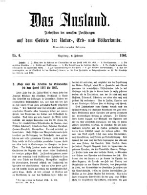 Das Ausland Dienstag 6. Februar 1866