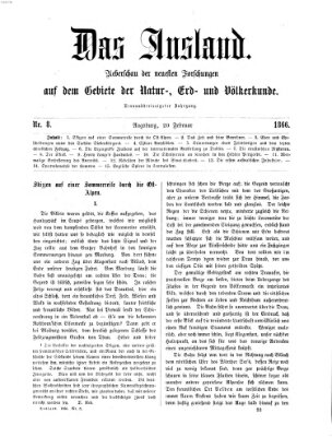 Das Ausland Dienstag 20. Februar 1866