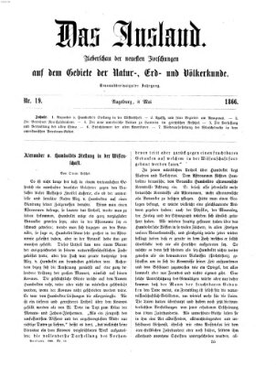 Das Ausland Dienstag 8. Mai 1866