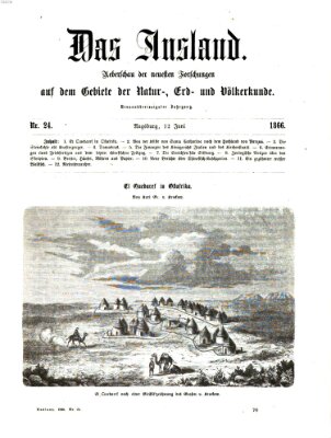 Das Ausland Dienstag 12. Juni 1866