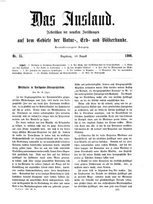 Das Ausland Dienstag 28. August 1866