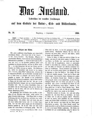 Das Ausland Dienstag 4. September 1866