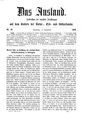 Das Ausland Dienstag 18. September 1866