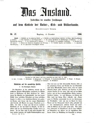 Das Ausland Dienstag 25. Dezember 1866