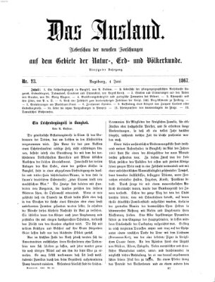 Das Ausland Dienstag 4. Juni 1867