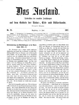 Das Ausland Dienstag 11. Juni 1867