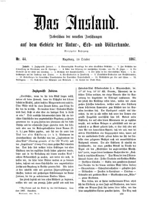 Das Ausland Dienstag 29. Oktober 1867