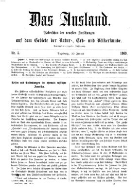 Das Ausland Samstag 30. Januar 1869