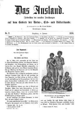 Das Ausland Samstag 8. Januar 1870