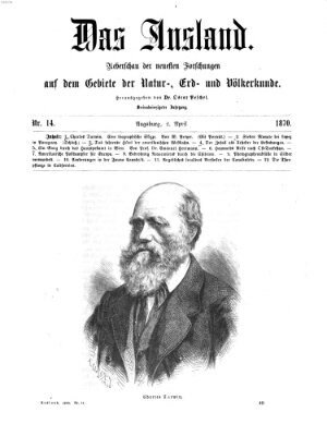 Das Ausland Samstag 2. April 1870