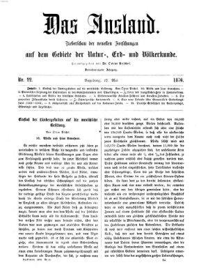 Das Ausland Freitag 27. Mai 1870