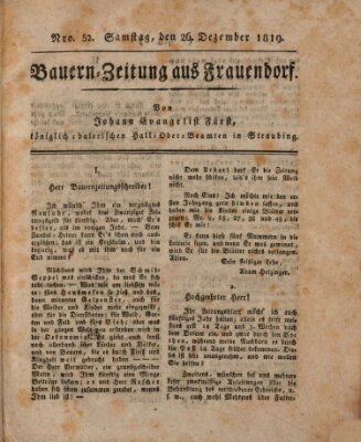 Bauern-Zeitung aus Frauendorf Samstag 25. Dezember 1819