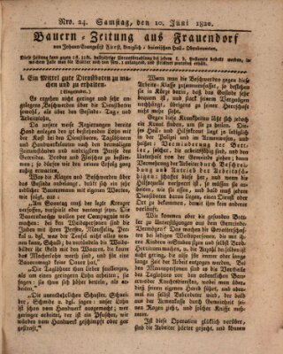 Bauern-Zeitung aus Frauendorf Samstag 10. Juni 1820