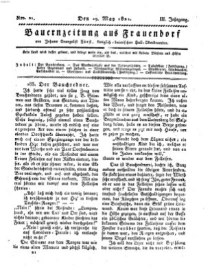 Bauern-Zeitung aus Frauendorf Samstag 19. Mai 1821