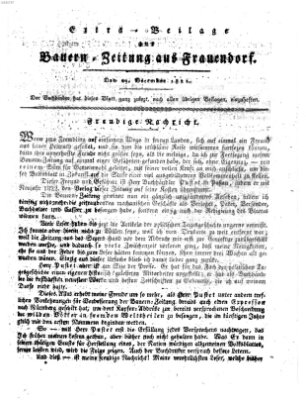 Bauern-Zeitung aus Frauendorf Samstag 29. Dezember 1821