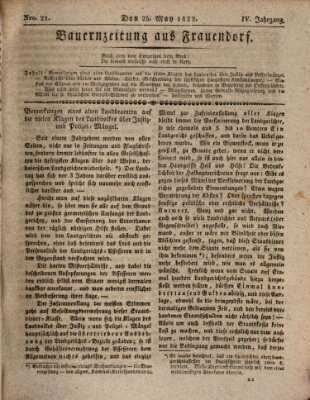 Bauern-Zeitung aus Frauendorf Samstag 25. Mai 1822