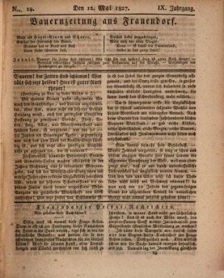 Bauern-Zeitung aus Frauendorf Samstag 12. Mai 1827