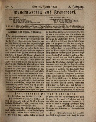 Bauern-Zeitung aus Frauendorf Montag 28. Januar 1828