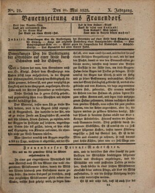 Bauern-Zeitung aus Frauendorf Dienstag 20. Mai 1828