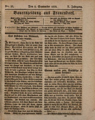 Bauern-Zeitung aus Frauendorf Montag 8. September 1828