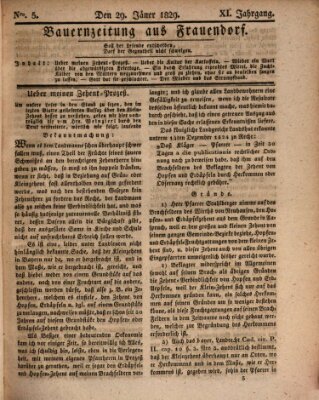 Bauern-Zeitung aus Frauendorf Donnerstag 29. Januar 1829