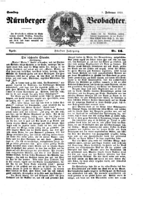 Nürnberger Beobachter Samstag 5. Februar 1853