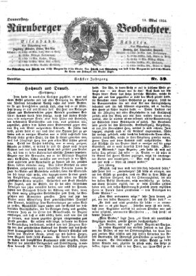 Nürnberger Beobachter Freitag 19. Mai 1854