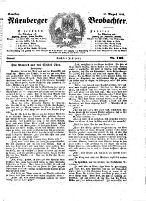 Nürnberger Beobachter Samstag 26. August 1854