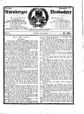 Nürnberger Beobachter Dienstag 7. November 1854