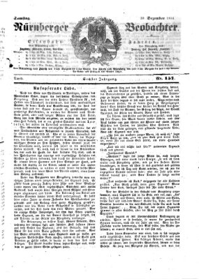 Nürnberger Beobachter Samstag 30. Dezember 1854