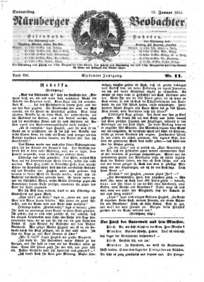 Nürnberger Beobachter Donnerstag 25. Januar 1855