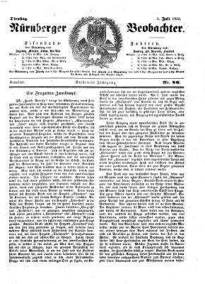 Nürnberger Beobachter Dienstag 3. Juli 1855