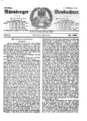 Nürnberger Beobachter Dienstag 23. Oktober 1855