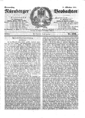 Nürnberger Beobachter Donnerstag 25. Oktober 1855