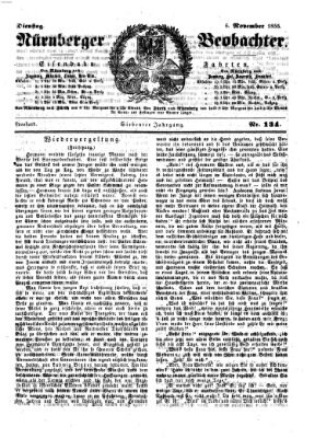 Nürnberger Beobachter Dienstag 6. November 1855