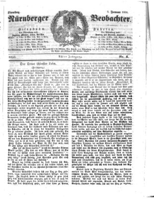 Nürnberger Beobachter Dienstag 8. Januar 1856