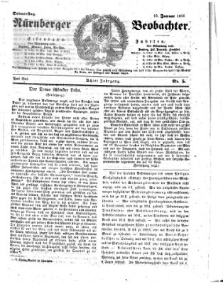 Nürnberger Beobachter Donnerstag 10. Januar 1856