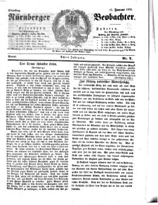 Nürnberger Beobachter Dienstag 15. Januar 1856