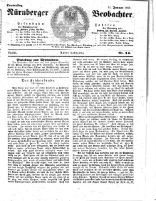 Nürnberger Beobachter Donnerstag 31. Januar 1856