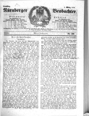 Nürnberger Beobachter Samstag 8. März 1856