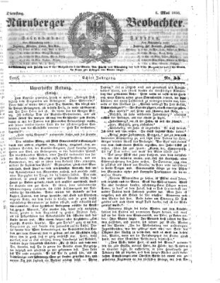 Nürnberger Beobachter Dienstag 6. Mai 1856