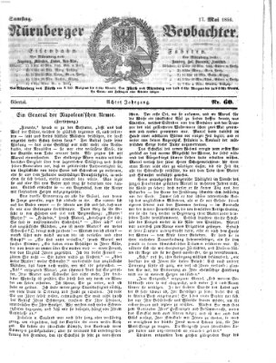 Nürnberger Beobachter Samstag 17. Mai 1856