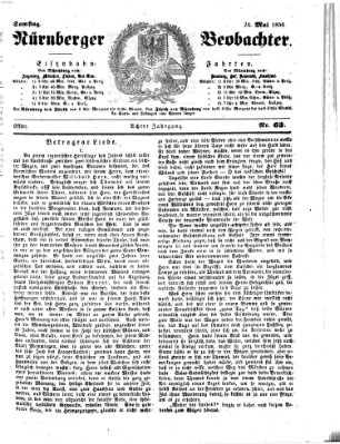 Nürnberger Beobachter Samstag 24. Mai 1856