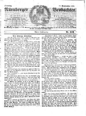 Nürnberger Beobachter Dienstag 16. September 1856